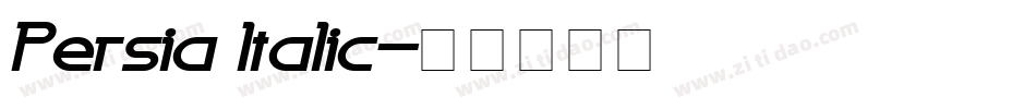 Persia Italic字体转换